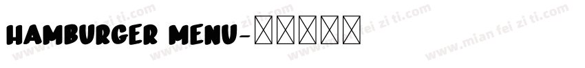 Hamburger Menu字体转换